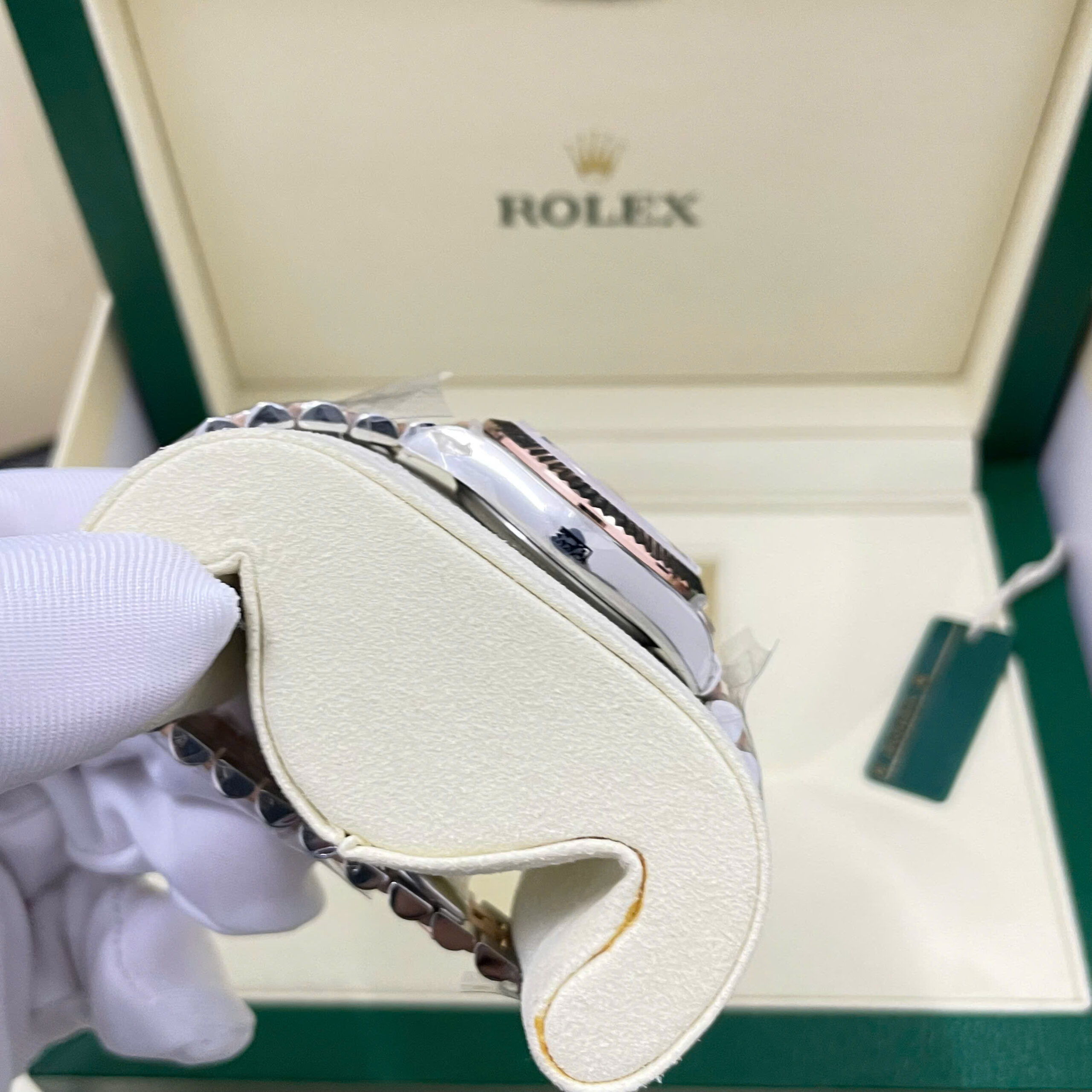 Đồng Hồ Rolex Chế Tác DateJust 278271 Bọc Vàng Thật Mặt Số Hồng Nhà Máy GM 31mm (1)