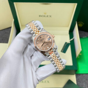 Đồng Hồ Rolex Chế Tác DateJust 278271 Bọc Vàng Thật Mặt Số Hồng Nhà Máy GM 31mm (12)