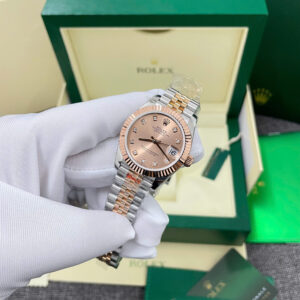Đồng Hồ Rolex Chế Tác DateJust 278271 Bọc Vàng Thật Mặt Số Hồng Nhà Máy GM 31mm (12)
