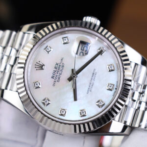 Đồng Hồ Rolex DateJust 126334 Chế Tác Mặt Số Xà Cừ Đính Đá Nhà Máy Clean 41mm (8)