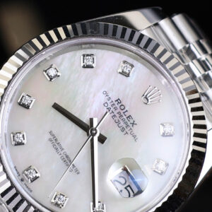 Đồng Hồ Rolex DateJust 126334 Chế Tác Mặt Số Xà Cừ Đính Đá Nhà Máy Clean 41mm (8)