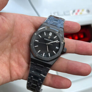 Đồng Hồ Audemars Piguet Chế Tác Gốm Đen Royal Oak 15500CE Mặt Xanh Xưởng APS 41mm (3)