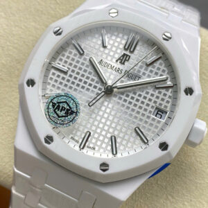 Đồng Hồ Audemars Piguet Chế Tác Gốm Trắng Royal Oak 15500CE Xưởng APS 2025 41mm (6)