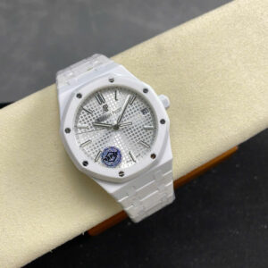 Đồng Hồ Audemars Piguet Chế Tác Gốm Trắng Royal Oak 15500CE Xưởng APS 2025 41mm (6)
