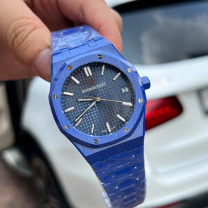 Đồng Hồ Audemars Piguet Chế Tác Gốm Xanh Royal Oak 15500CE Mặt Xanh Xưởng APS 41mm (9)
