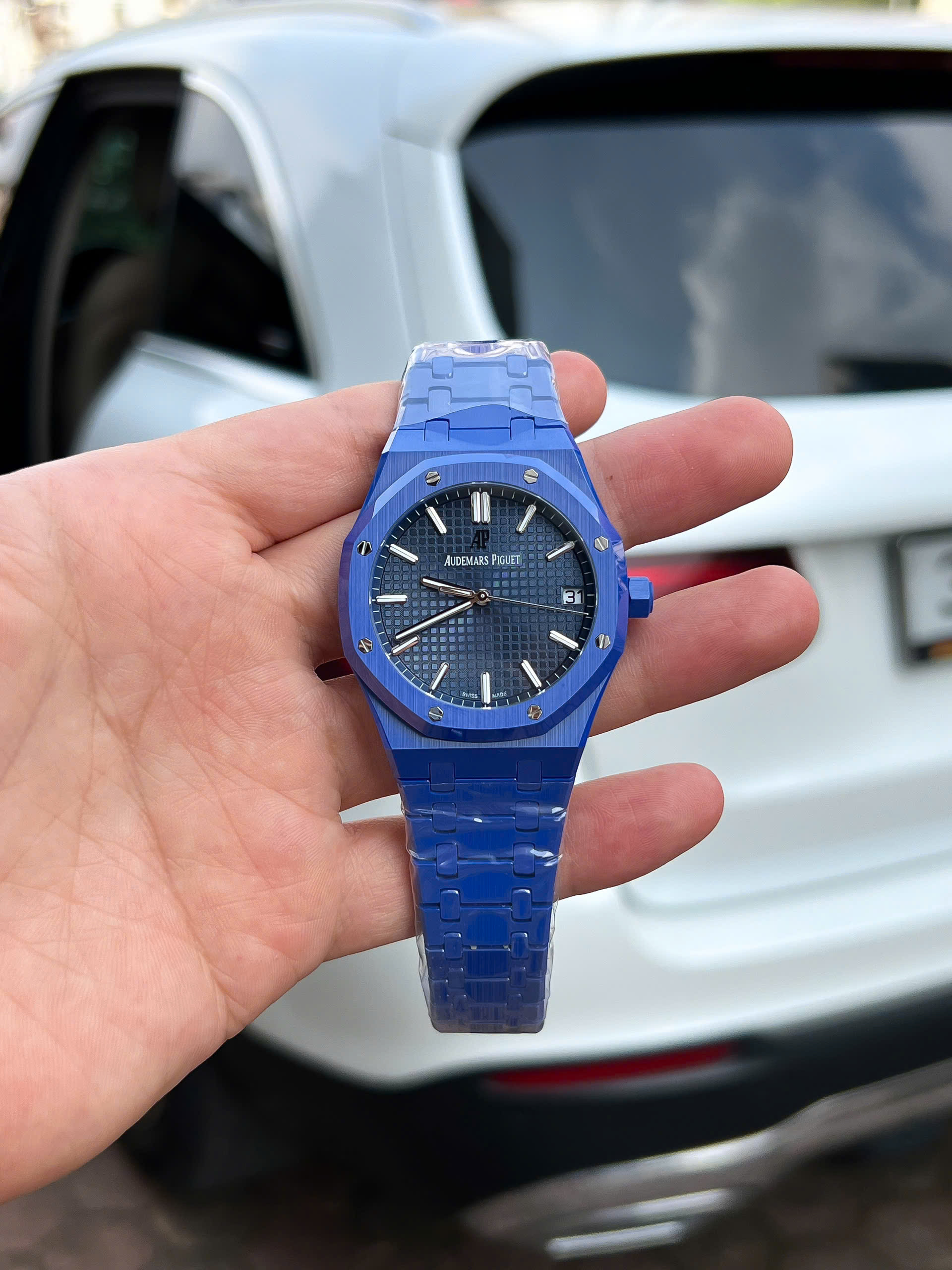 Đồng Hồ Audemars Piguet Chế Tác Gốm Xanh Royal Oak 15500CE Mặt Xanh Xưởng APS 41mm (9) Đồng Hồ Audemars Piguet Chế Tác Gốm Xanh Royal Oak 15500CE Mặt Xanh Xưởng APS 41mm (9)