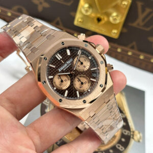 Đồng Hồ Audemars Piguet Rep 11 Royal Oak Chronograph 26239OR Mặt Nâu Nhà Máy APS 41mm (1)