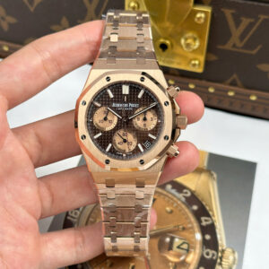 Đồng Hồ Audemars Piguet Rep 11 Royal Oak Chronograph 26239OR Mặt Nâu Nhà Máy APS 41mm (1)