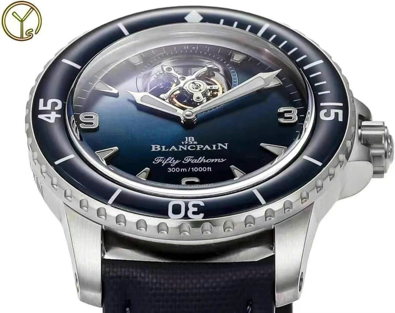 Đồng Hồ Blancpain Fifty Fathoms Tourbillon 8 Jours 5025 12B40 O52B Màu Xanh YS Factory 45mm (2) Đồng Hồ Blancpain Fifty Fathoms Tourbillon 8 Jours 5025 12B40 O52B Màu Xanh YS Factory 45mm (2)