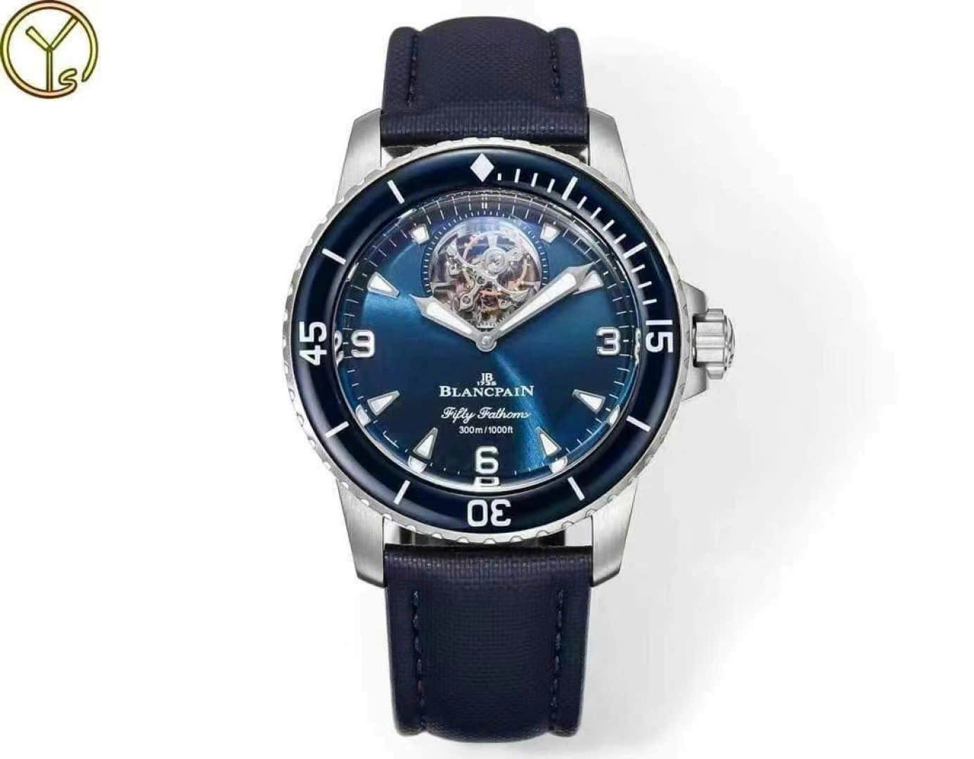 Đồng Hồ Blancpain Fifty Fathoms Tourbillon 8 Jours 5025 12B40 O52B Màu Xanh YS Factory 45mm (8) Đồng Hồ Blancpain Fifty Fathoms Tourbillon 8 Jours 5025 12B40 O52B Màu Xanh YS Factory 45mm (2)