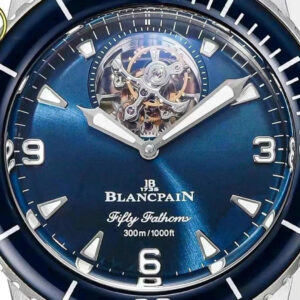Đồng Hồ Blancpain Fifty Fathoms Tourbillon 8 Jours 5025 12B40 O52B Màu Xanh YS Factory 45mm (2)