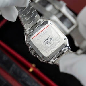 Đồng Hồ Cartier Rep 1 1 Santos WSSA0063 Nữ Mặt Xanh Blue Nhà Máy BV 35,1mm (1)