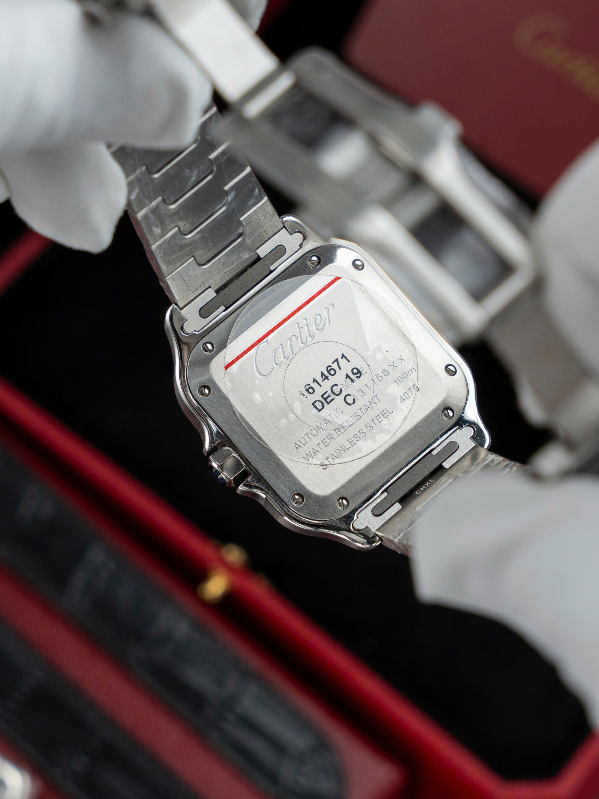 Đồng Hồ Cartier Rep 1 1 Santos WSSA0063 Nữ Mặt Xanh Blue Nhà Máy BV 35,1mm (1) Đồng Hồ Cartier Rep 1 1 Santos WSSA0063 Nữ Mặt Xanh Blue Nhà Máy BV 35,1mm (1)