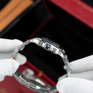 Đồng Hồ Cartier Rep 1 1 Santos WSSA0063 Nữ Mặt Xanh Blue Nhà Máy BV 35,1mm (1)