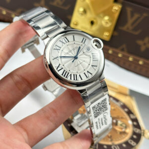 Đồng Hồ Cartier Replica 11 Ballon Bleu Cao Cấp Mặt Số Trắng Dây Thép Nhà Máy AF 40mm (2)