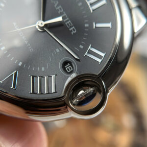 Đồng Hồ Cartier Replica 11 Ballon Bleu Cao Cấp Mặt Số Xám Dây Thép Nhà Máy AF 40mm (1)