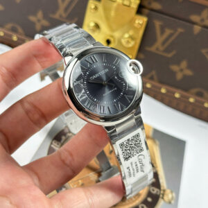 Đồng Hồ Cartier Replica 11 Ballon Bleu Cao Cấp Mặt Số Xám Dây Thép Nhà Máy AF 40mm (1)