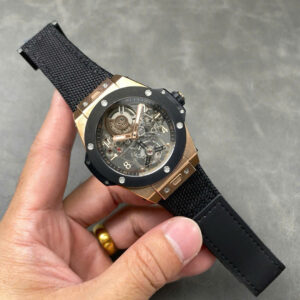 Đồng Hồ Hublot Big Bang Tourbillon King Gold Mặt Số Skeleton Replica 11 45mm (8)