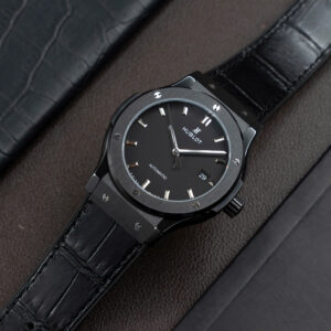 Đồng Hồ Hublot Classic Fusion Ceramic Gốm Đen Replica Cao Cấp Xưởng JJZ 42mm (1)