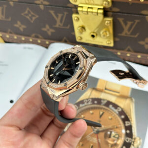 Đồng Hồ Hublot Classic Fusion Orlinski King Gold Demi Diamond Pavé Rep 11 Nhà Máy HB 40mm (2)