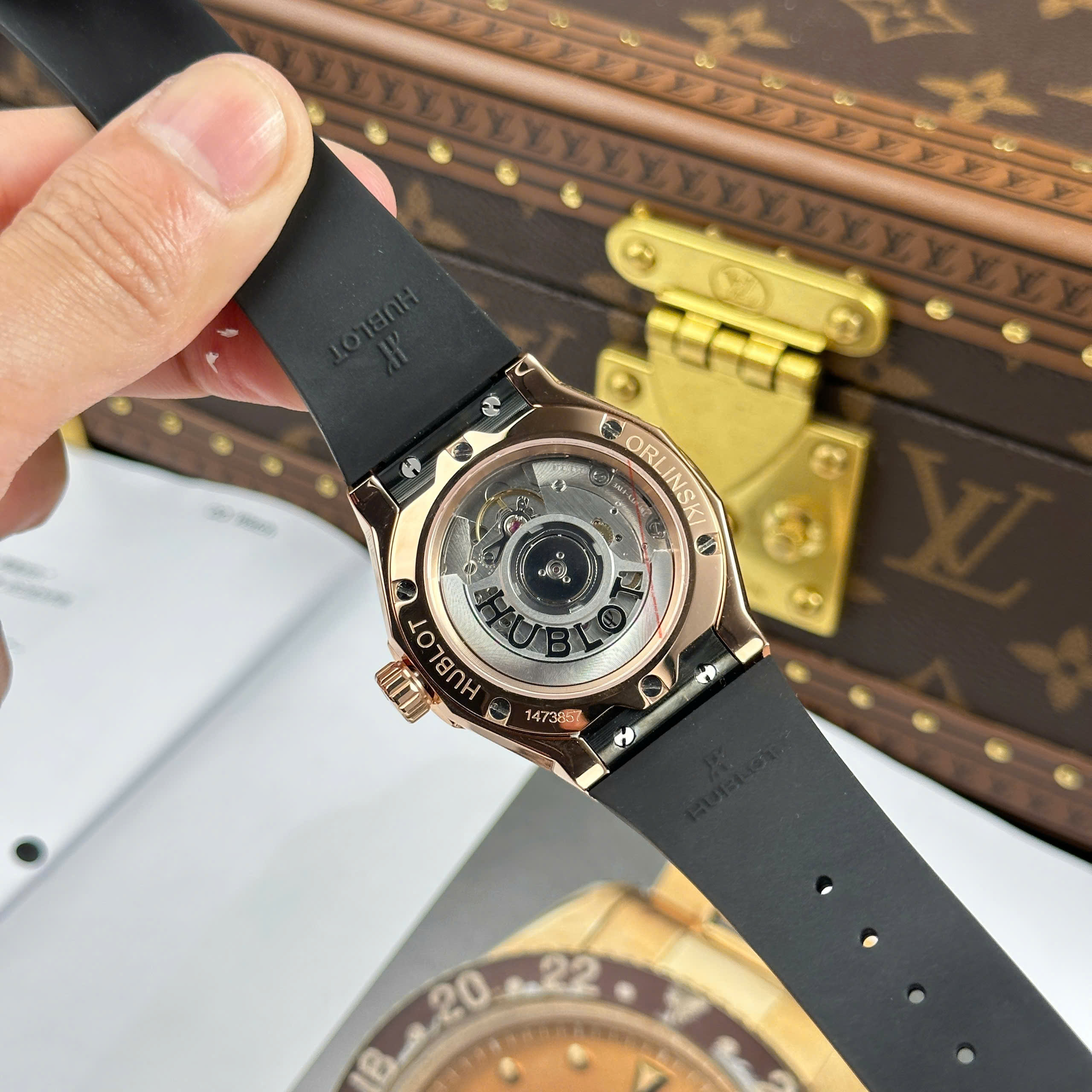 Đồng Hồ Hublot Classic Fusion Orlinski King Gold Replica Cao Cấp Nhà Máy HB 40mm (8)