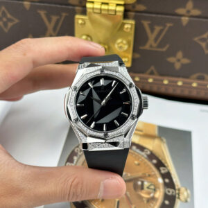 Đồng Hồ Hublot Classic Fusion Orlinski Titanium Demi Diamond Pavé Rep 11 Nhà Máy HB 40mm (1)