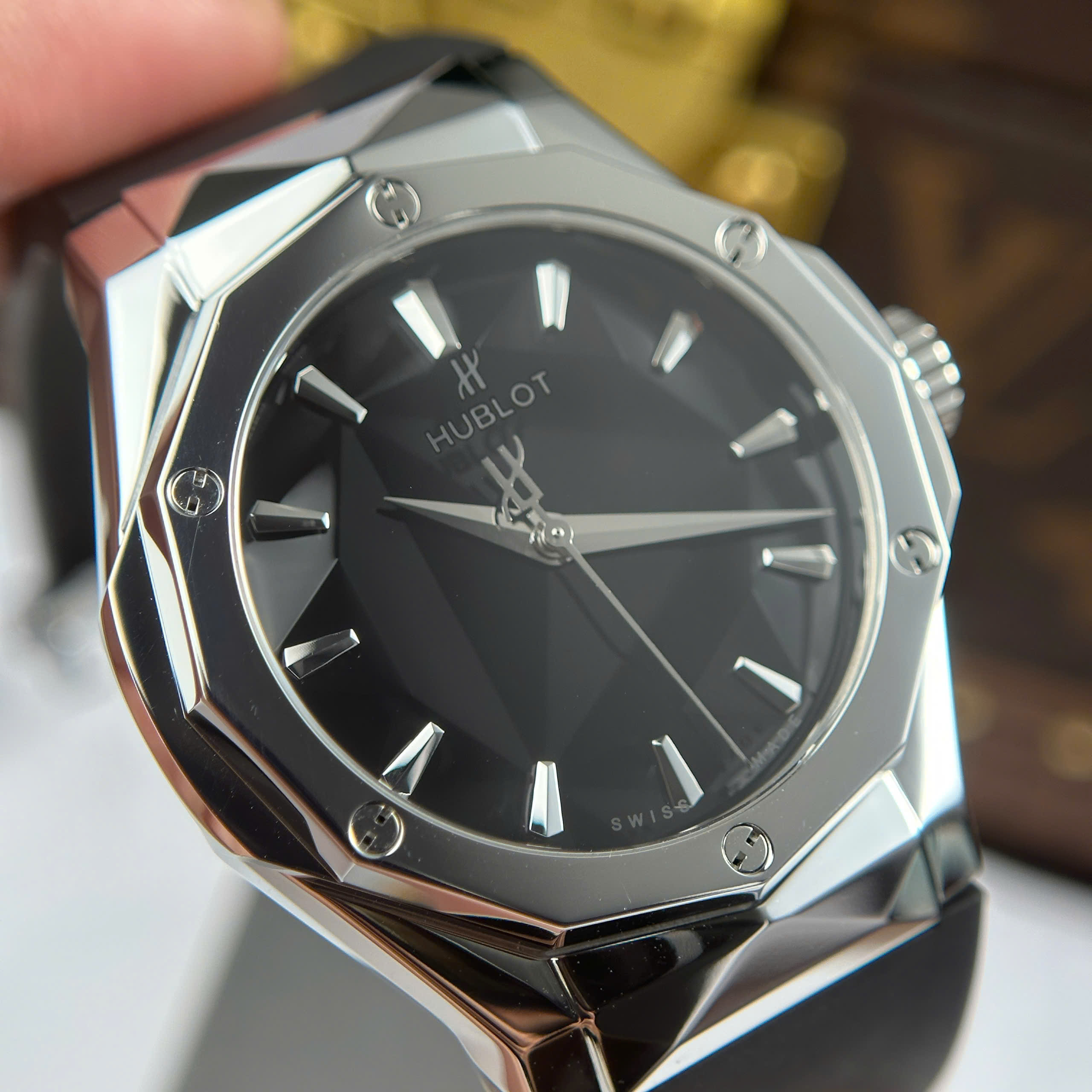 Đồng Hồ Hublot Classic Fusion Orlinski Titanium Replica Cao Cấp Nhà Máy HB 40mm (5)