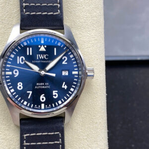 Đồng Hồ IWC Schaffhausen Pilot's Mark XX Rep 11 Mặt Xanh Dương Nhà Máy ZM 40mm (1)