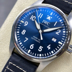 Đồng Hồ IWC Schaffhausen Pilot's Mark XX Rep 11 Mặt Xanh Dương Nhà Máy ZM 40mm (1)