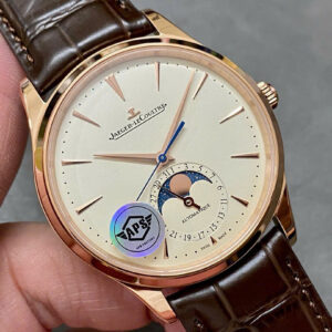 Đồng Hồ Jaeger LeCoultre Chế Tác Master Ultra Thin Moon Dây Da Nâu Nhà Máy APS 39mm (2)