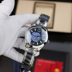 Đồng Hồ Omega Aqua Terra World Timer Rep 11 Tặng Dây Cao Su Nhà Máy N1 41mm (3)