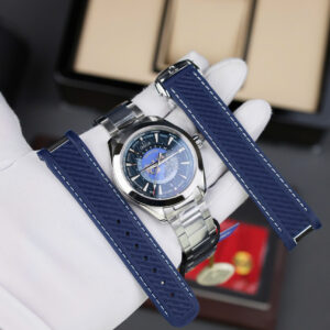 Đồng Hồ Omega Aqua Terra World Timer Rep 11 Tặng Dây Cao Su Nhà Máy N1 41mm (3)