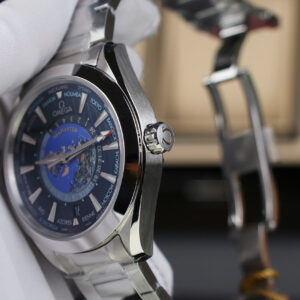 Đồng Hồ Omega Aqua Terra World Timer Rep 11 Tặng Dây Cao Su Nhà Máy N1 41mm (3)