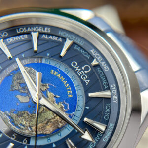Đồng Hồ Omega Aqua Terra Worldtimer Màu Xanh Dương Máy VS 41mm (13)