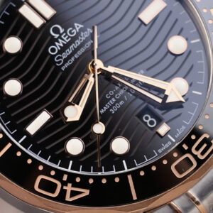 Đồng Hồ Omega Rep 11 Seamaster Diver 300M Mặt Số Đen Demi Hồng Nhà Máy VS 42mm (2)