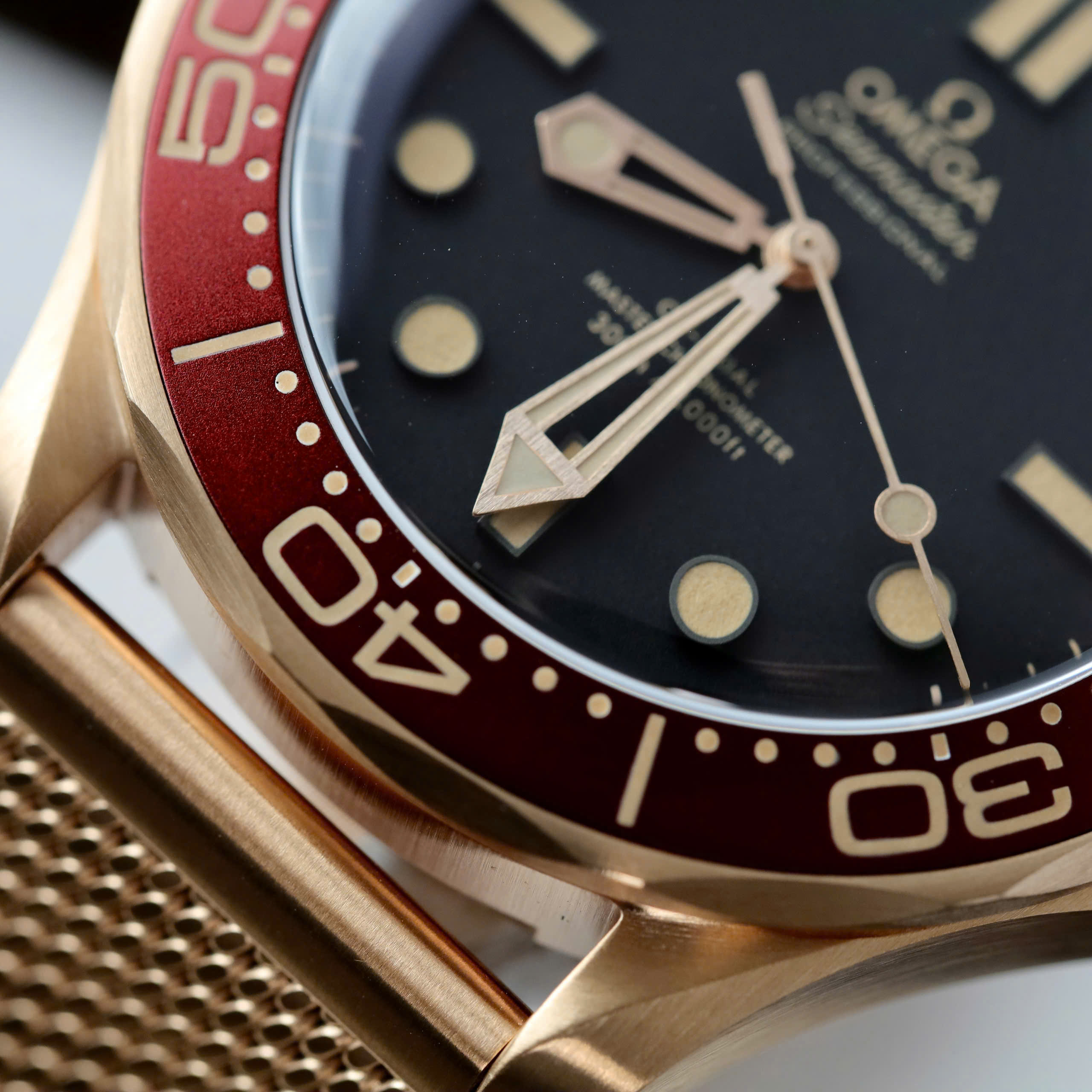 Đồng Hồ Omega Replica 1 1 Seamaster Diver 300M Bronze Gold Cao Cấp Nhất Xưởng VS (7)