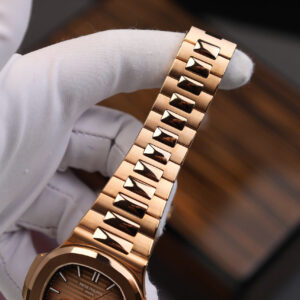 Đồng Hồ Patek Philippe Chế Tác Bọc Vàng 18K Nautilus 5711 Mặt Chocolate 3K Factory 40mm (12)