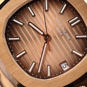 Đồng Hồ Patek Philippe Chế Tác Bọc Vàng 18K Nautilus 5711 Mặt Chocolate 3K Factory 40mm (12)