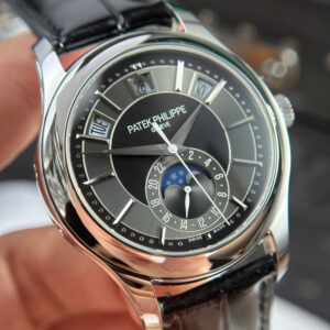 Đồng Hồ Patek Philippe Chế Tác Complications 5205G Mặt Xám Đen Nhà Máy KM 40mm (10)