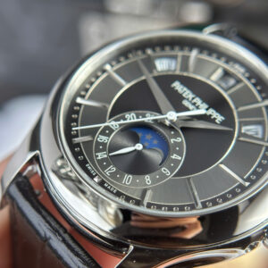 Đồng Hồ Patek Philippe Chế Tác Complications 5205G Mặt Xám Đen Nhà Máy KM 40mm (10)