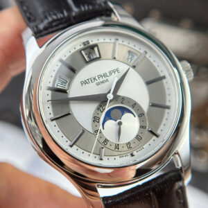 Đồng Hồ Patek Philippe Chế Tác Complications 5205G Mặt Xám Trắng Nhà Máy KM 40mm (1)