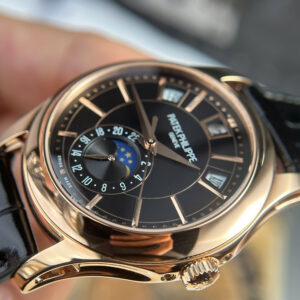 Đồng Hồ Patek Philippe Chế Tác Complications 5205R Mặt Số Đen Nhà Máy KM 40mm (9)