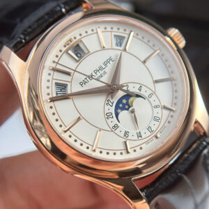 Đồng Hồ Patek Philippe Chế Tác Complications 5205R Mặt Số Trắng Nhà Máy KM 40mm (10)
