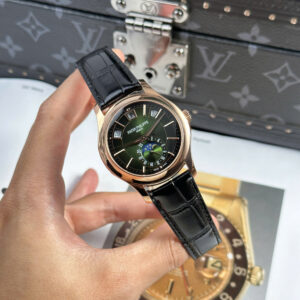 Đồng Hồ Patek Philippe Chế Tác Complications 5205R Mặt Xanh Lá Cây Nhà Máy KM 40mm (5)