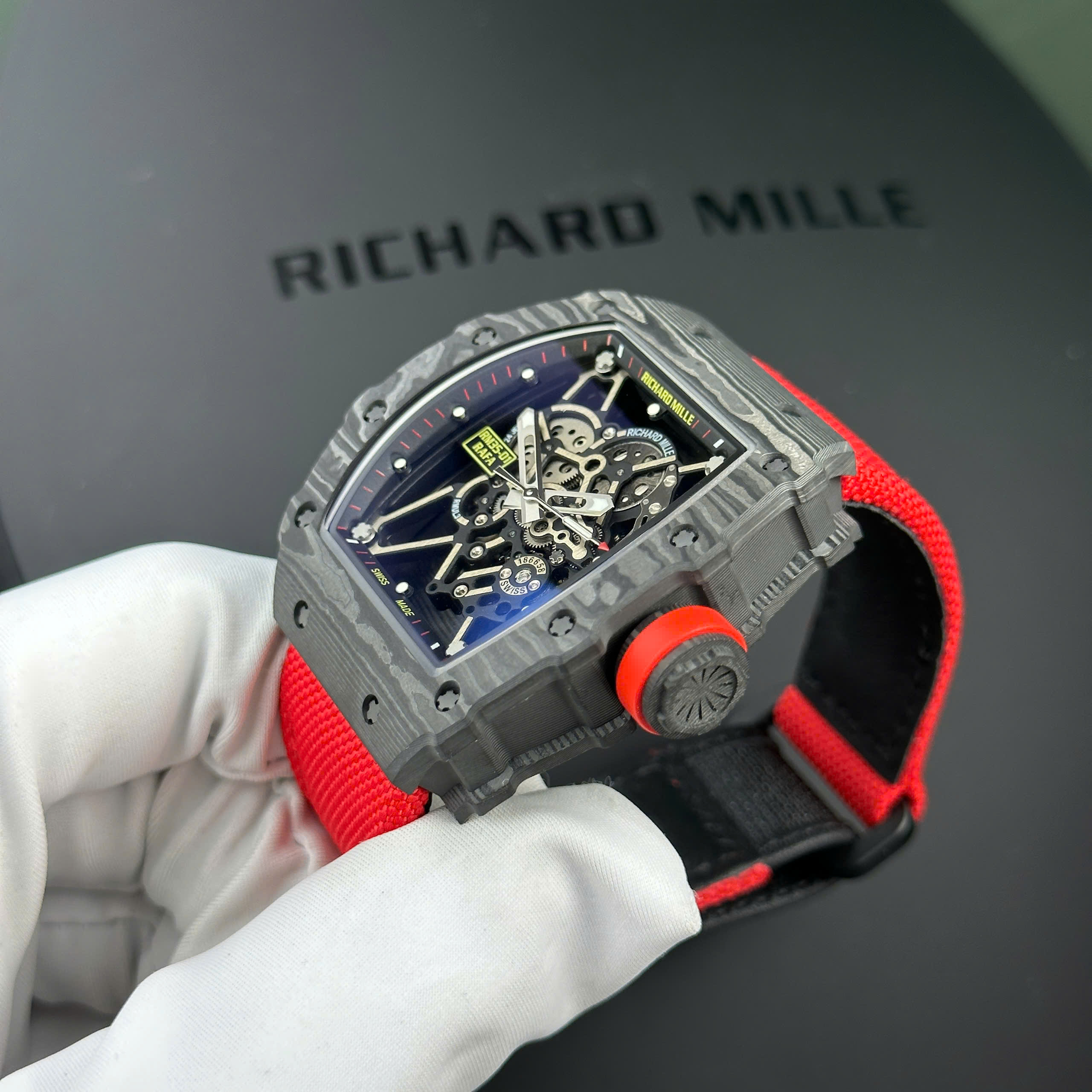 Đồng Hồ Richard Mille RM35-01 Rafael Nadal Chế Tác Carbon NTPT Nhà Máy BBR 44,5x50mm (6)