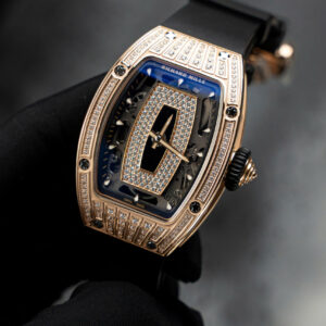 Đồng Hồ Richard Mille Rep 1 1 RM07-01 Nữ Đính Đá Dây Cao Su Đen Xưởng ZF 32x46mm (1)