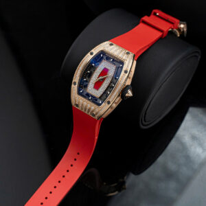 Đồng Hồ Richard Mille Rep 1 1 RM07-01 Nữ Đính Đá Dây Cao Su Màu Đỏ Xưởng ZF 32x46mm (3)