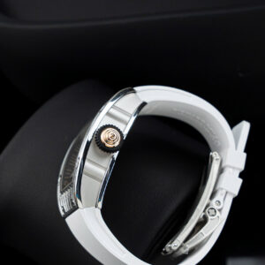 Đồng Hồ Richard Mille Rep 1 1 RM07-01 Nữ Đính Đá Dây Cao Su Trắng Xưởng ZF 32x46mm (2)