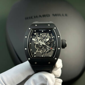 Đồng Hồ Richard Mille Replica 11 RM055 Bubba Watson Vỏ Gốm Đen Nhà Máy BBR 42,7x49,9mm (9)