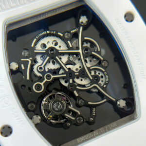 Đồng Hồ Richard Mille Replica 11 RM055 Bubba Watson Vỏ Gốm Trắng Nhà Máy BBR 42,7x49,9mm (9)